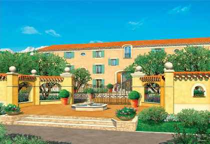 Bastide A and the Residence's Entrance